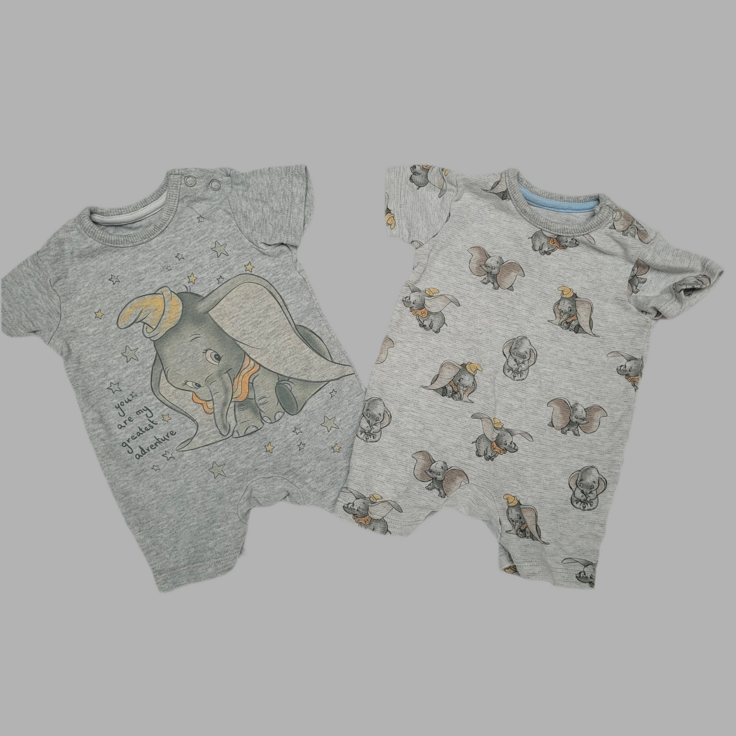 Set Of 2 George-Dumbo Romper Suits