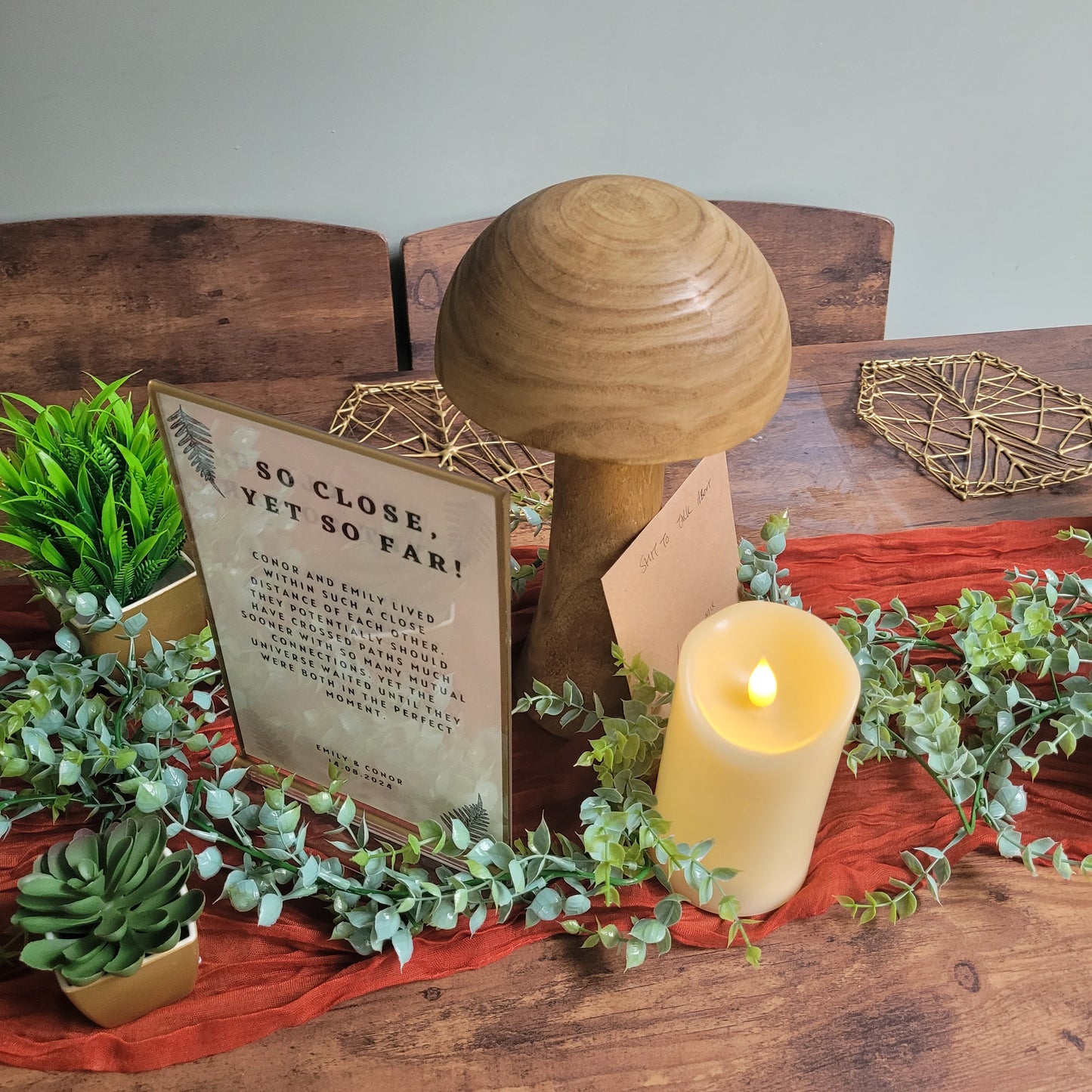 Wooden Mushrooms (HIRE ONLY)