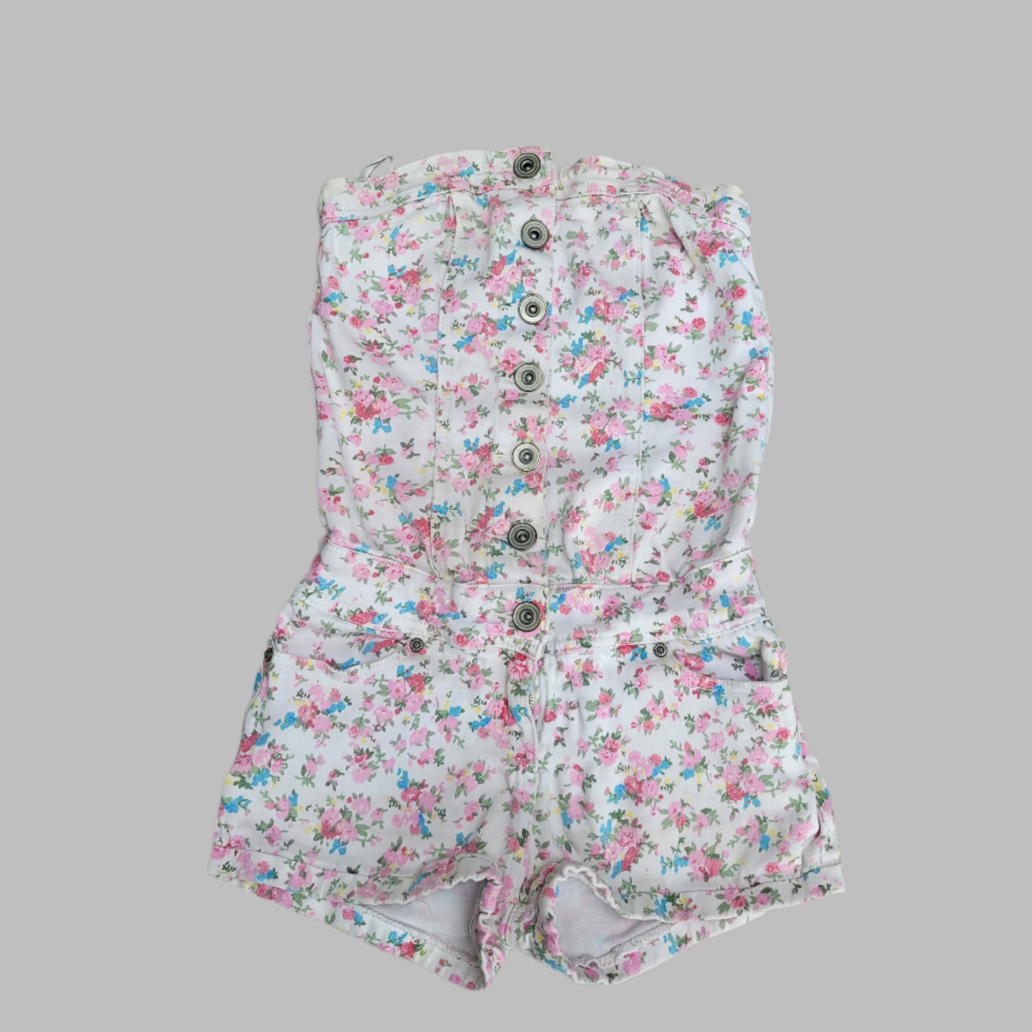 Womens Denim Short One-Piece