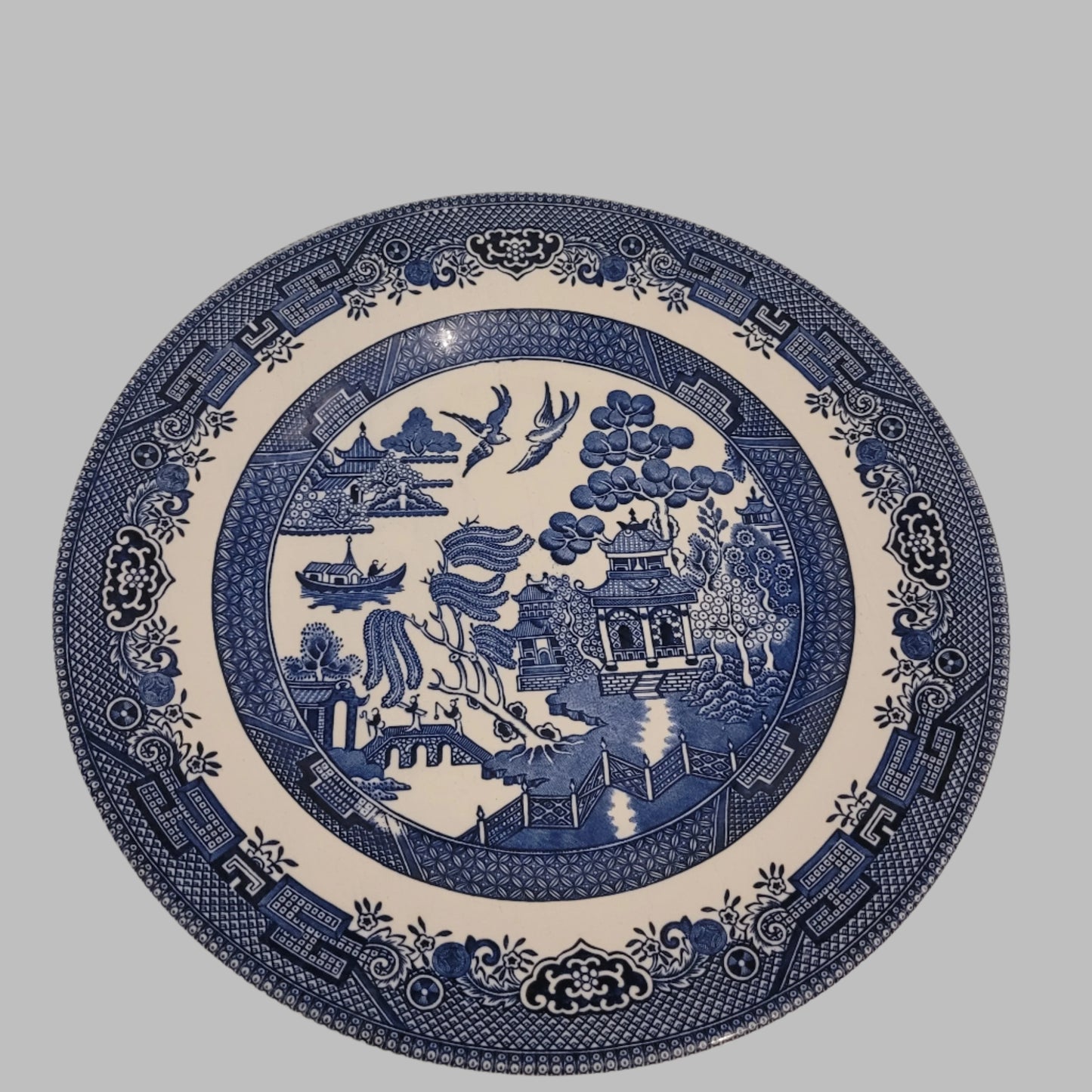 Broadhurst Staffordshires Ironstone Willow Blue Plate