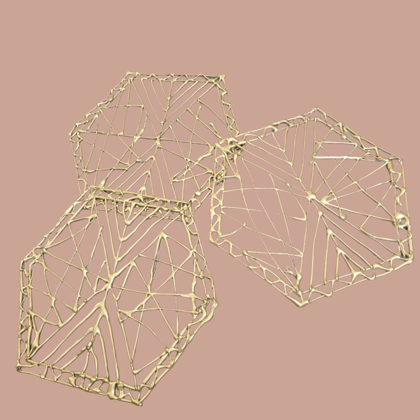 Handmade Gold Placemats(HIRE ONLY)