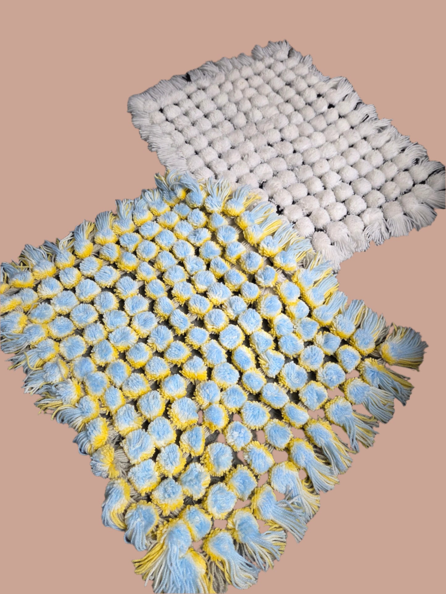Grandma Marg's Handmade Pom-Pom Blankets