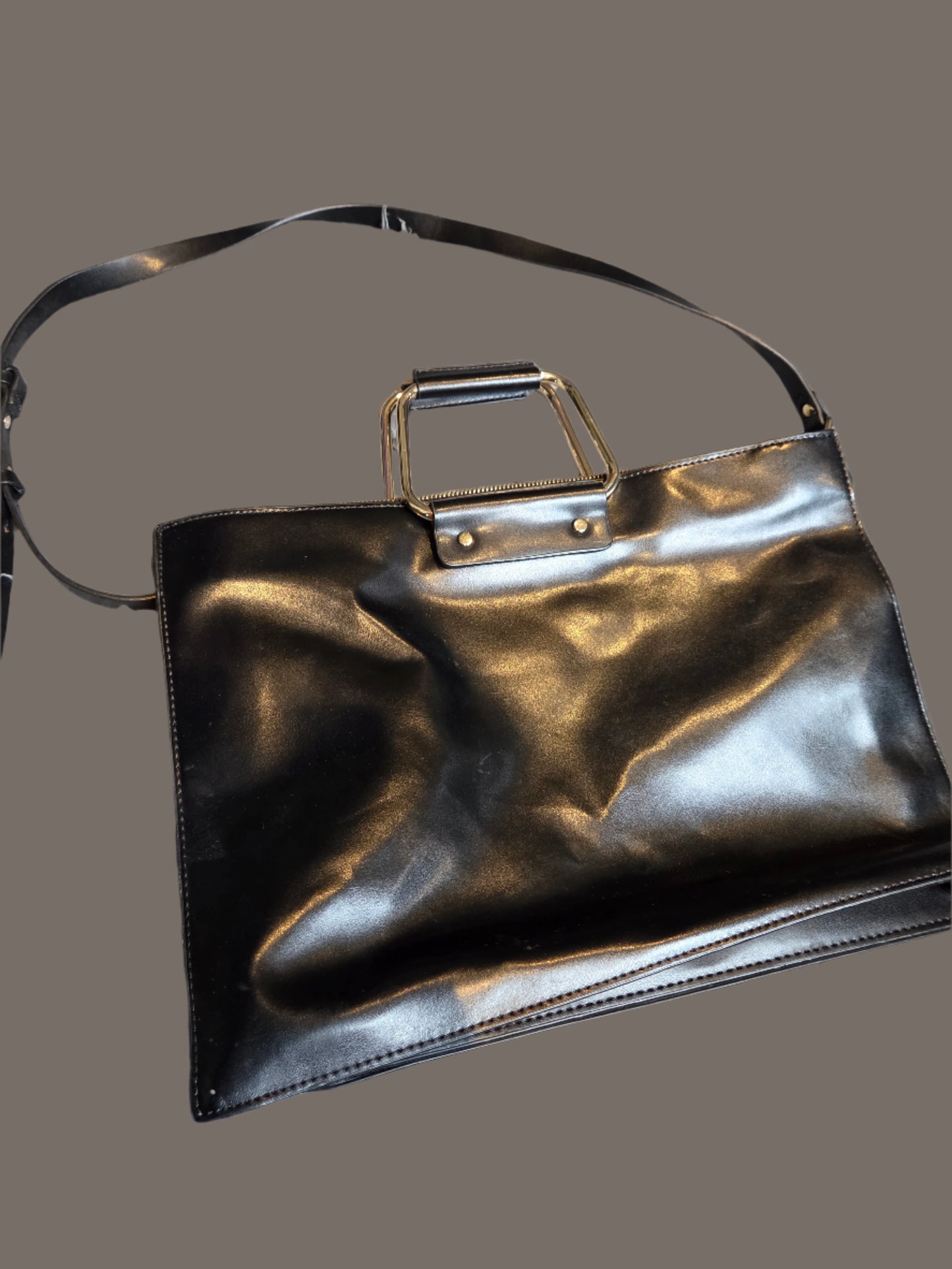 Zara -Trafaluc Faux Leather Black Bag
