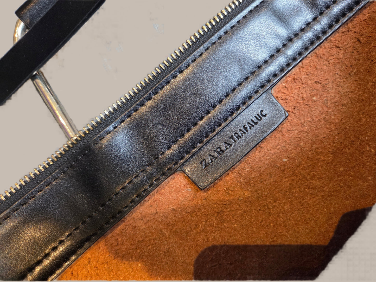 Zara -Trafaluc Faux Leather Black Bag