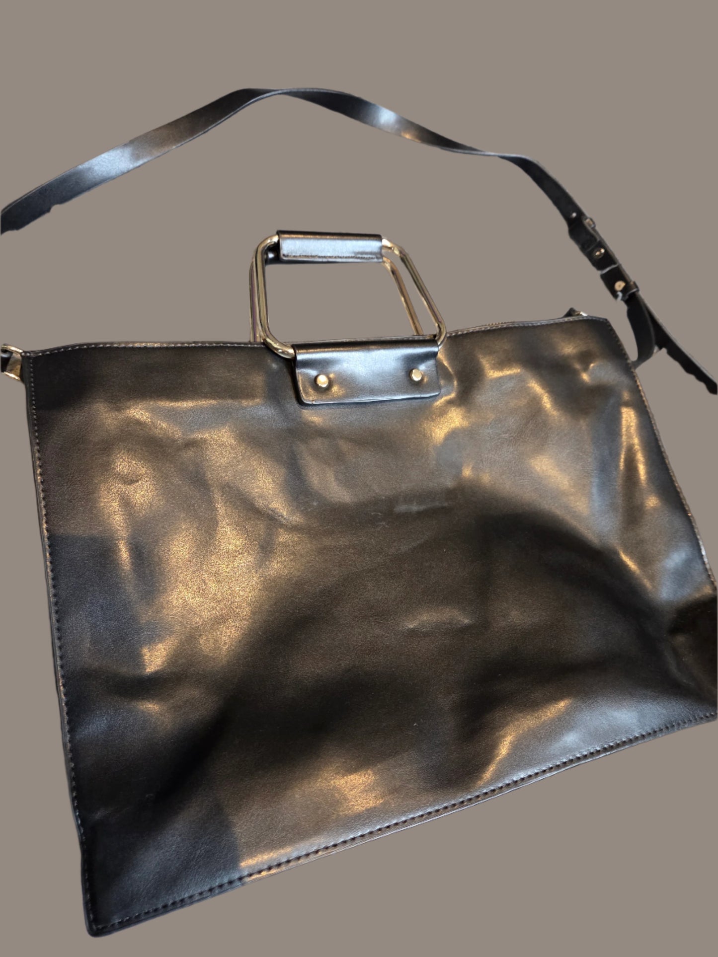 Zara -Trafaluc Faux Leather Black Bag