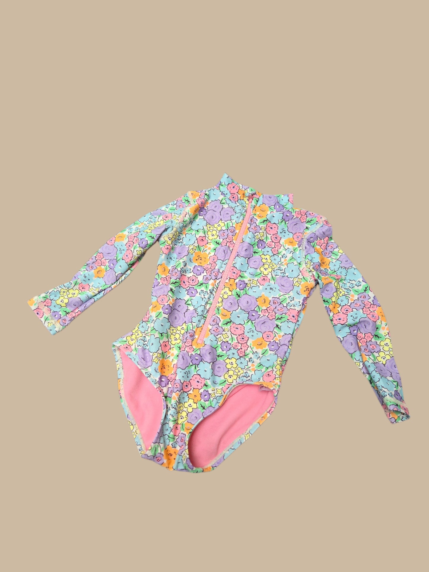 Nutmeg- Long Sleeve Swimsuit