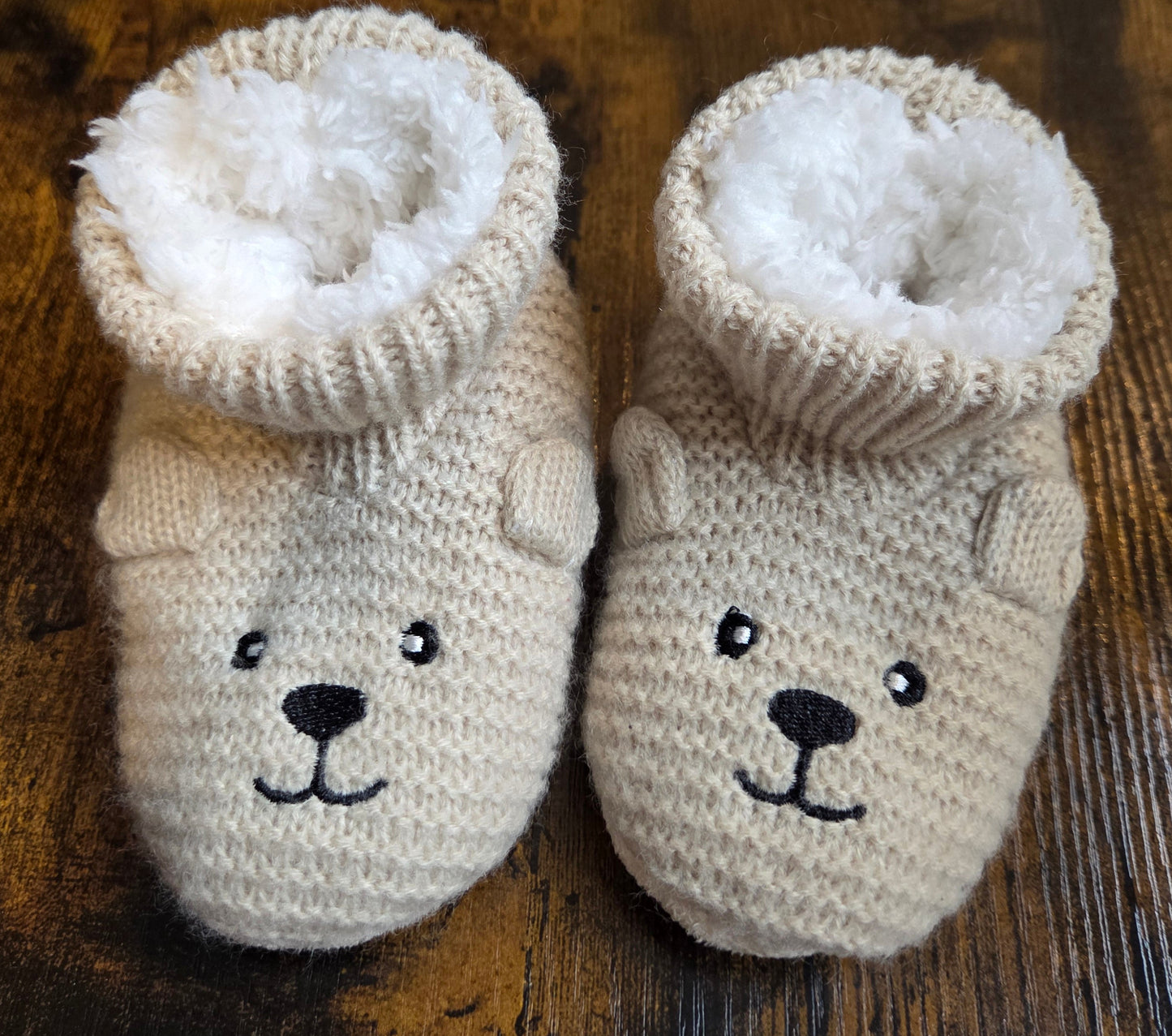 Knitted Bear Slippers