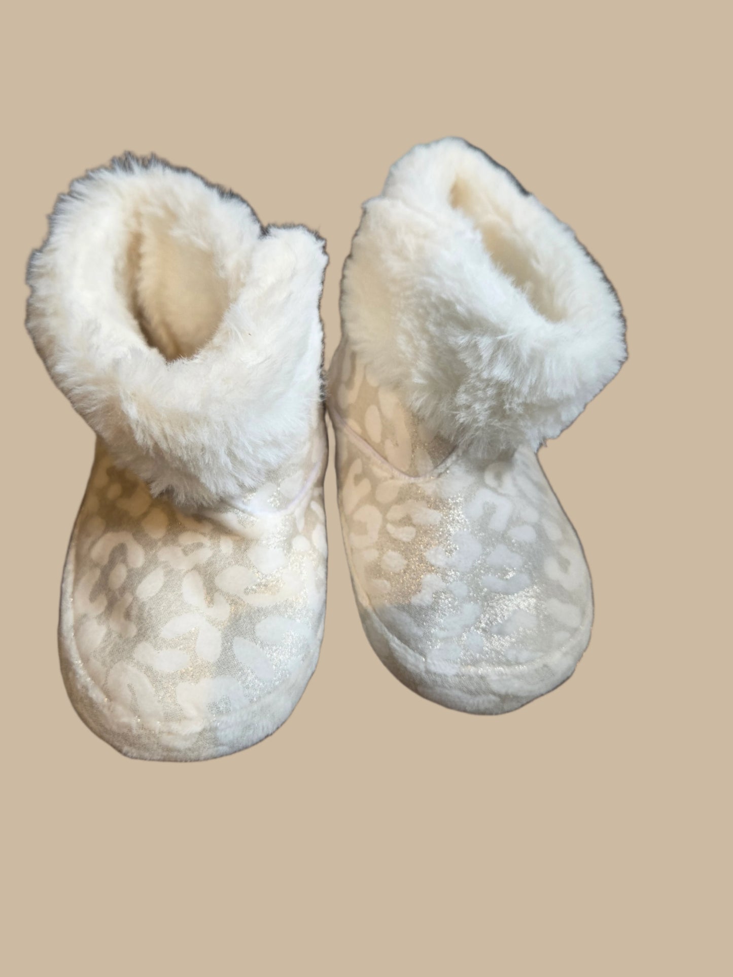 Leopard Print Bootee Slippers