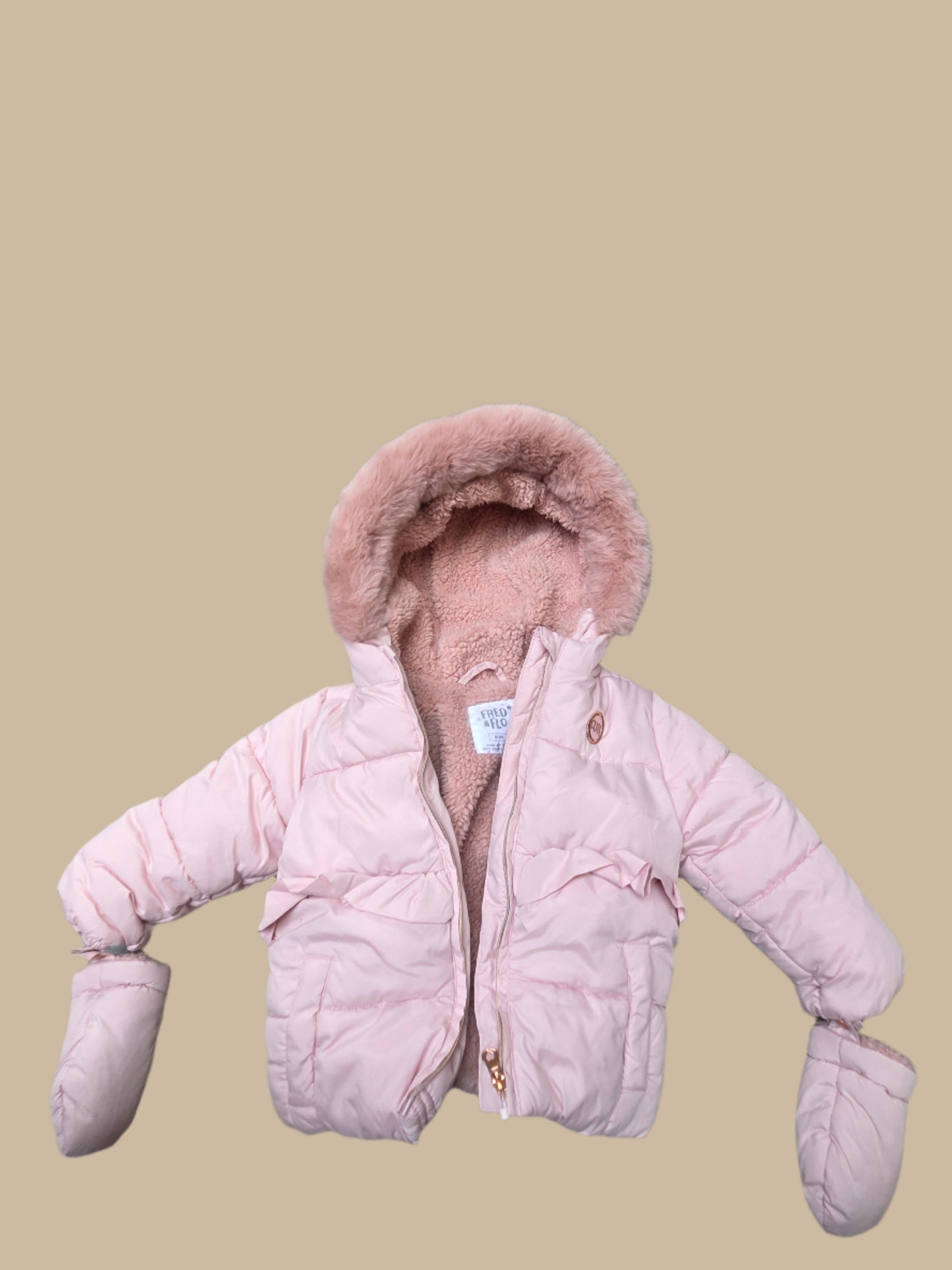F&F- Fleece-Lined Coat