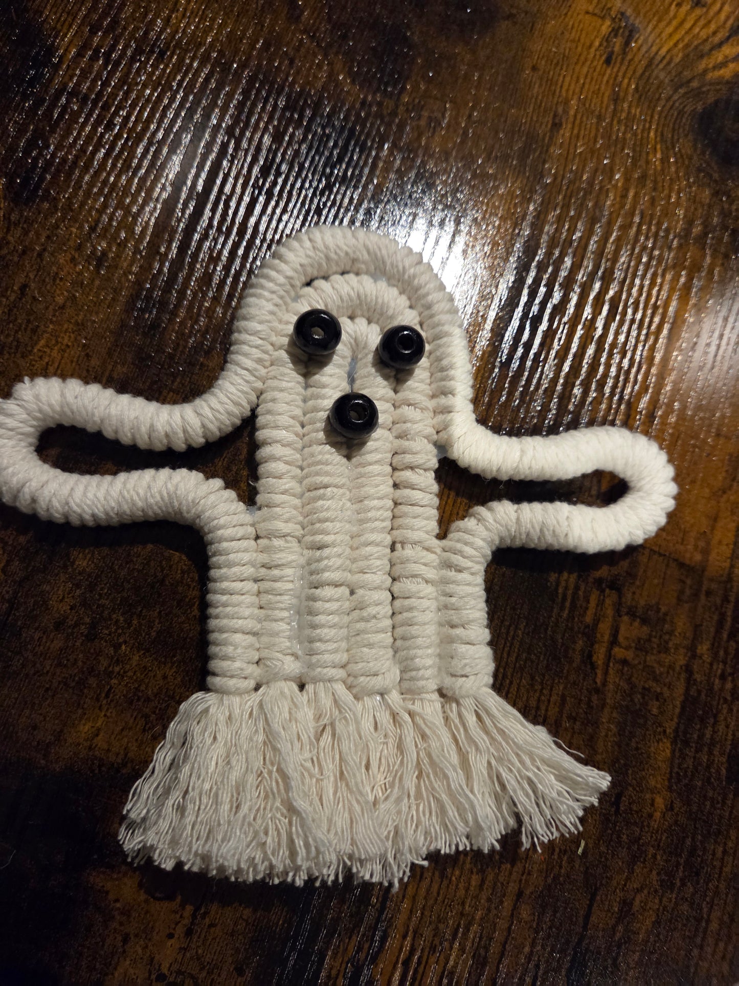 Mini Macrame Ghost