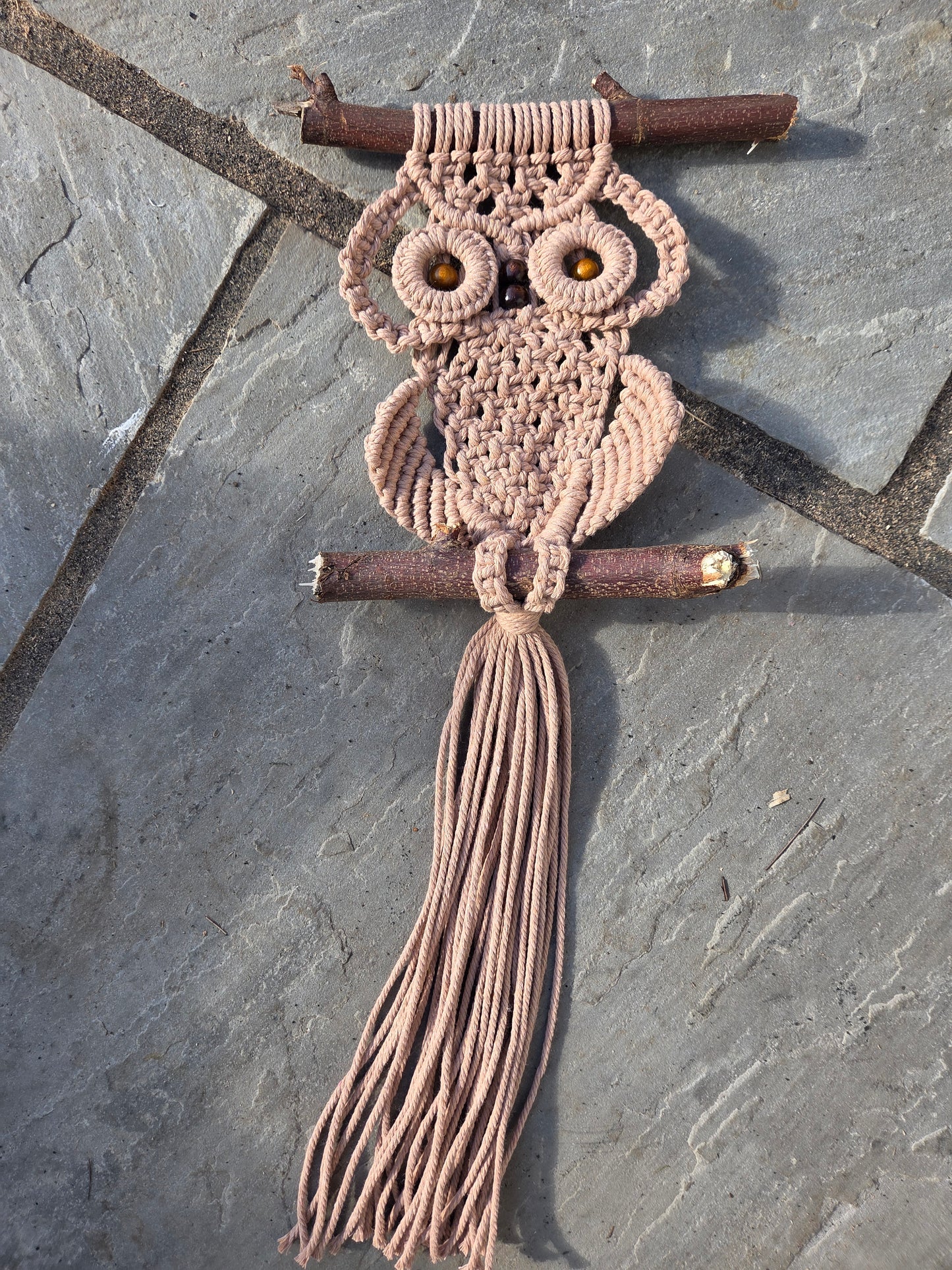 Handcrafted Macramé Owl Wall Hanging –Owl-speth