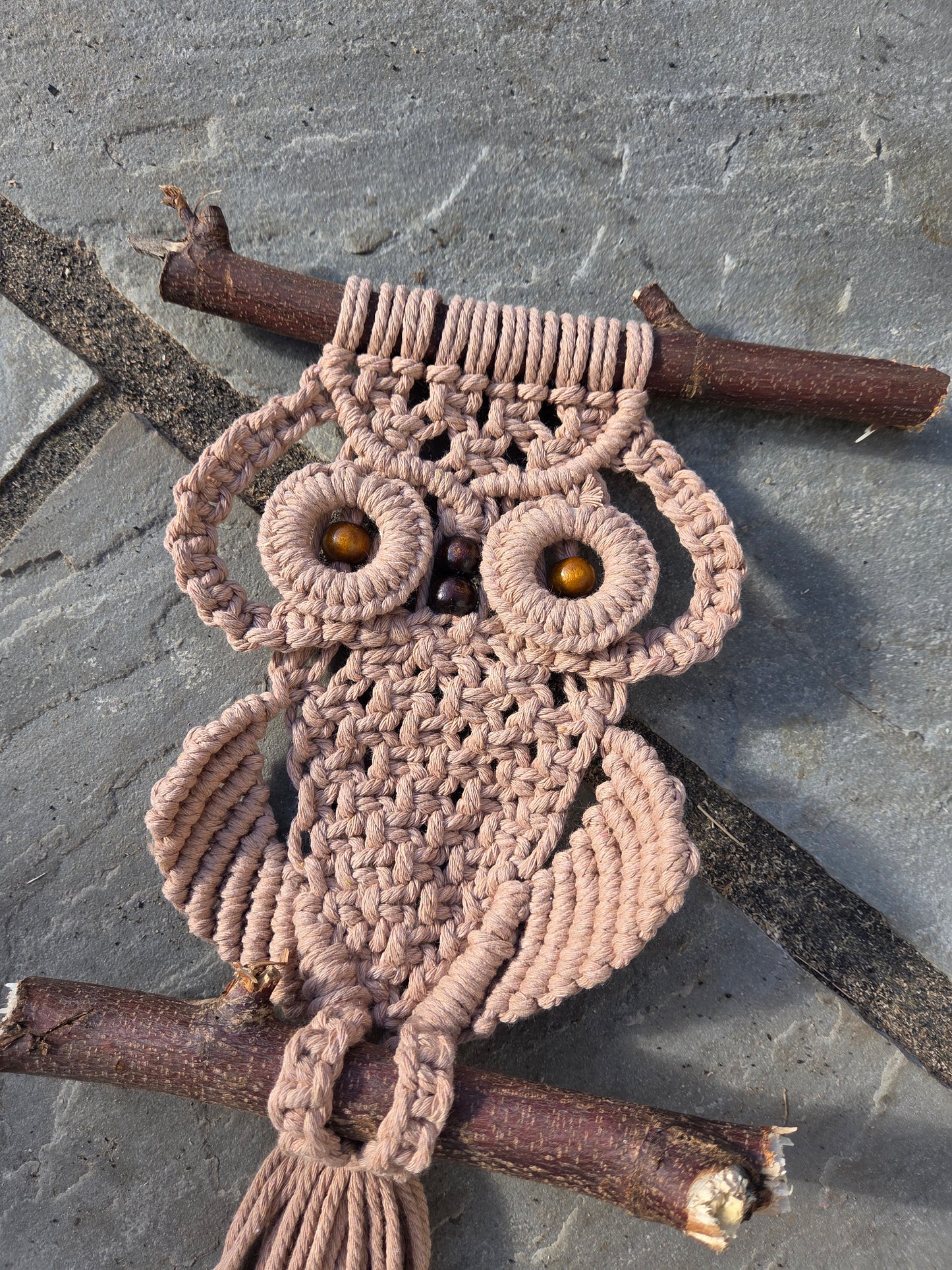 Handcrafted Macramé Owl Wall Hanging –Owl-speth