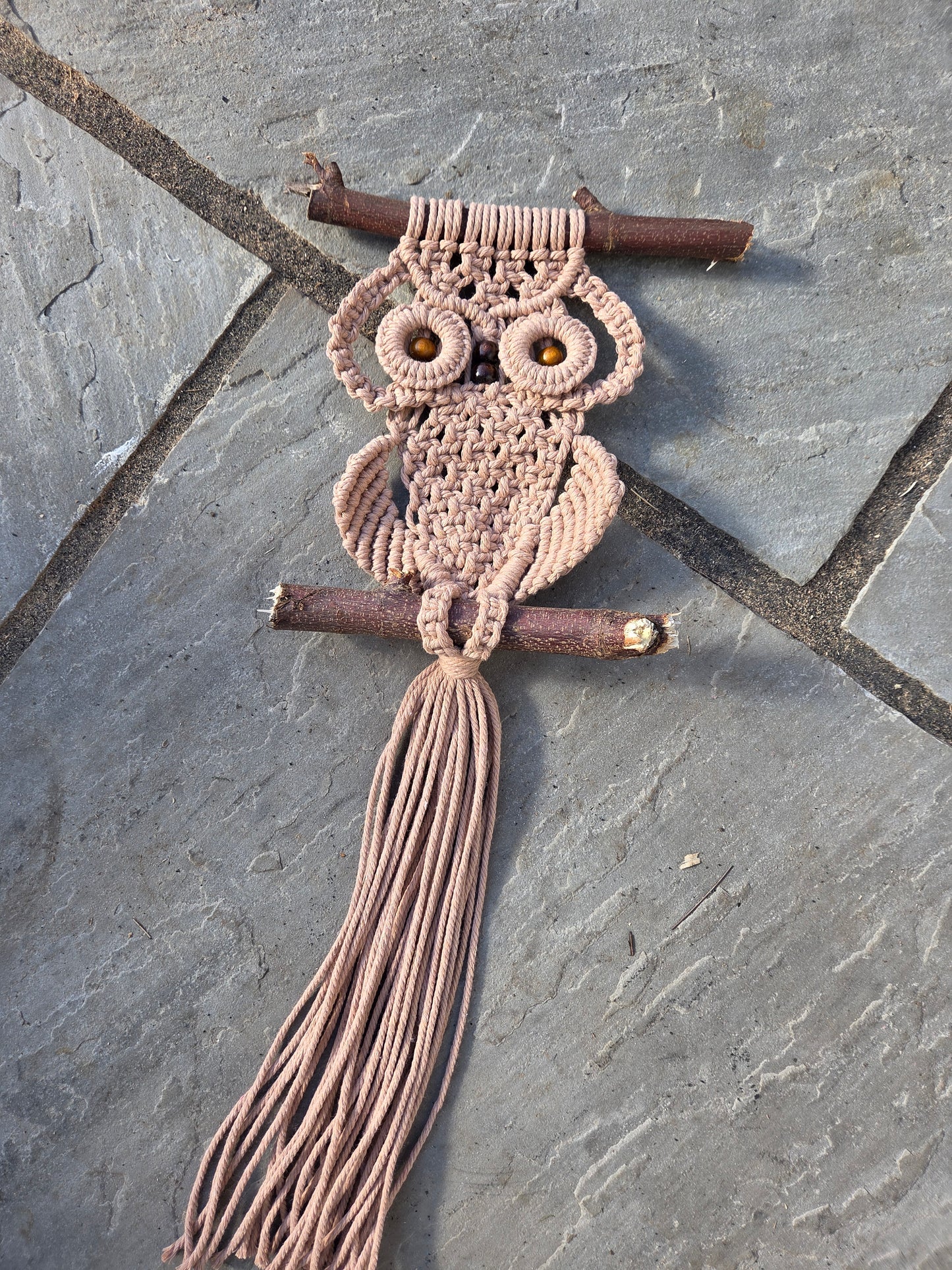 Handcrafted Macramé Owl Wall Hanging –Owl-speth