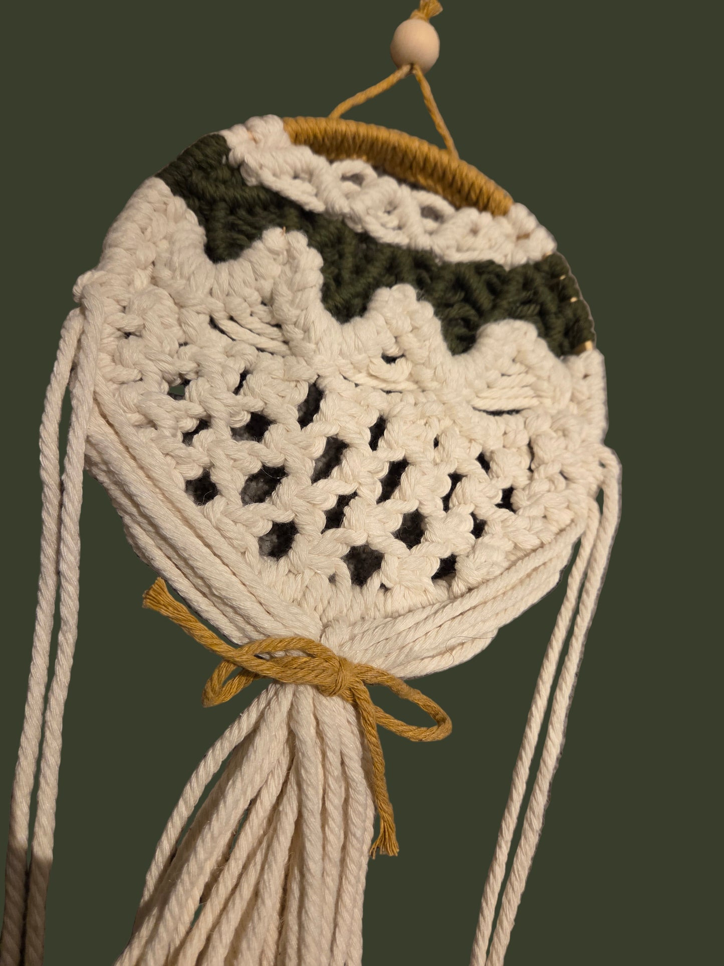 Handcrafted Macramé Hot Air Balloon Wall Hanging