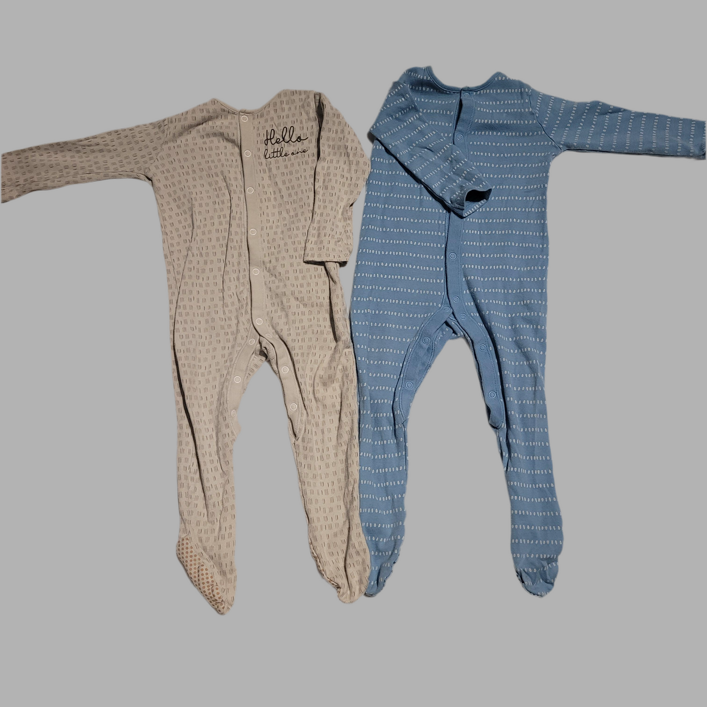 F&F- Pack of 2 Sleepsuits
