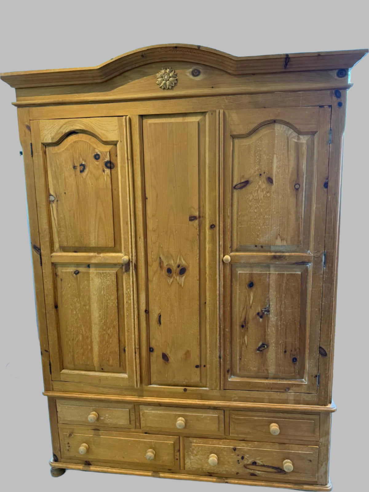 Solid Wood Triple Wardrobe