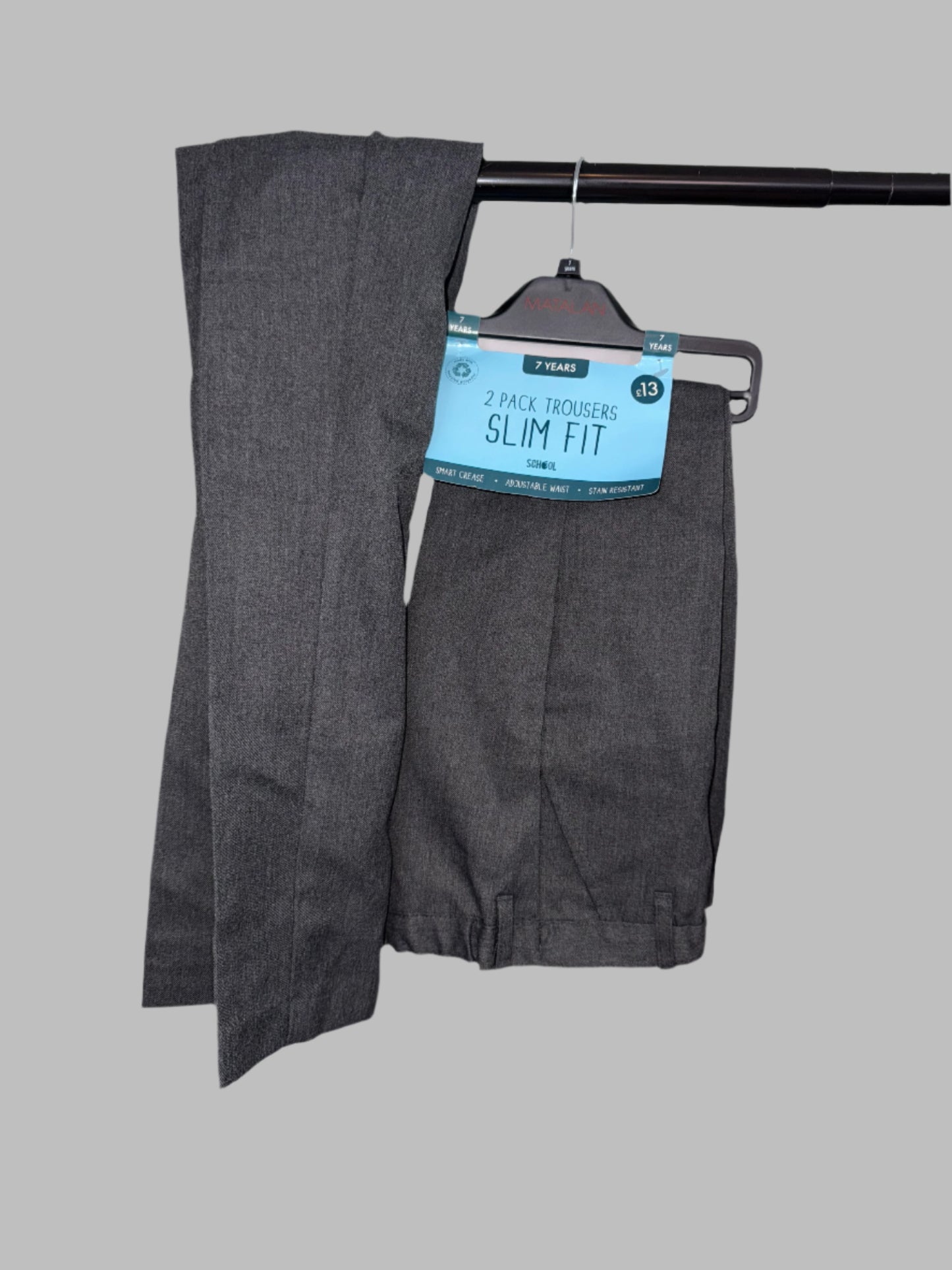 Boys slim fit school trousers