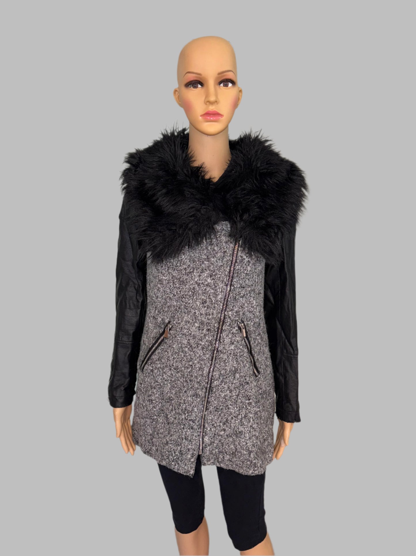 Womens grey/black coat
