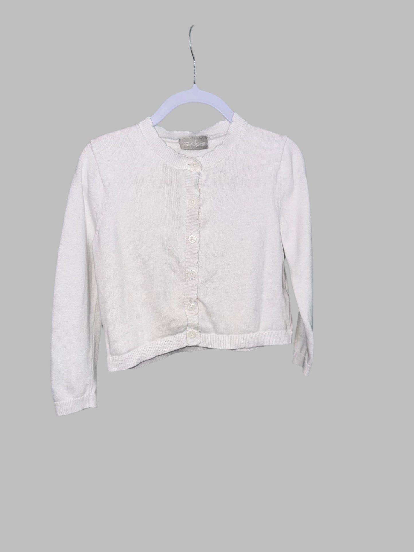 Girls white cardigan