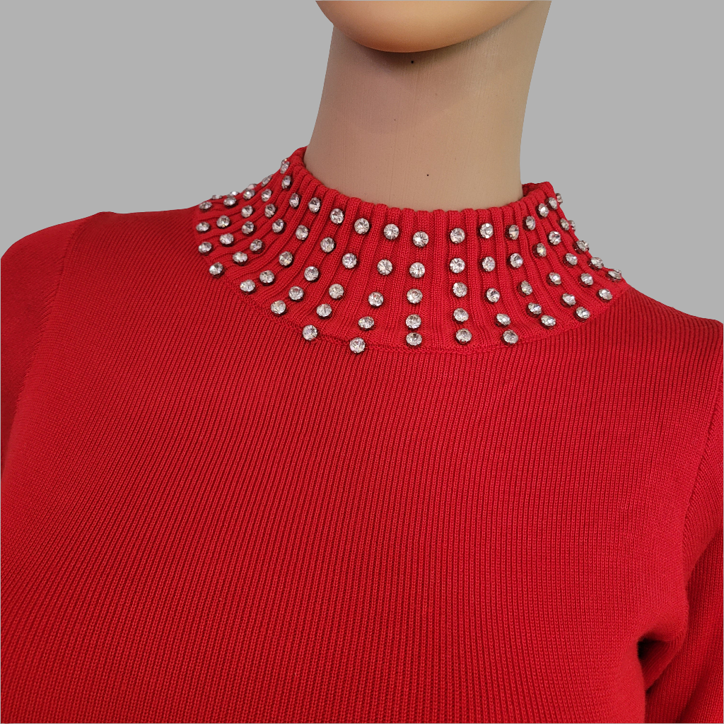Diamanté Jumper Dress