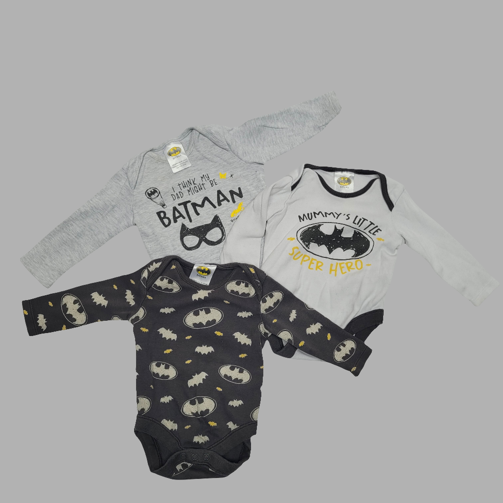 Batman- Pack of 3 long sleeve vests