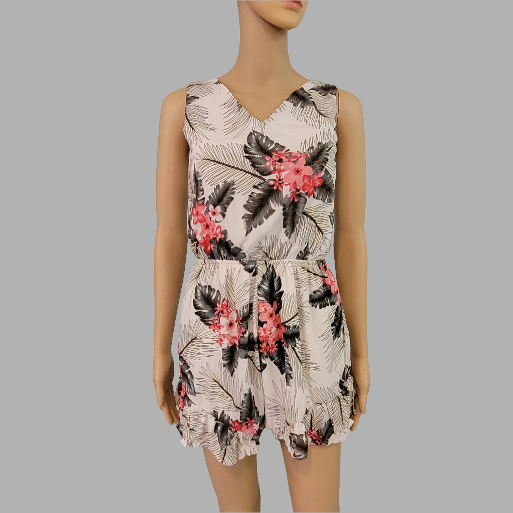 Floral Short Playsuit