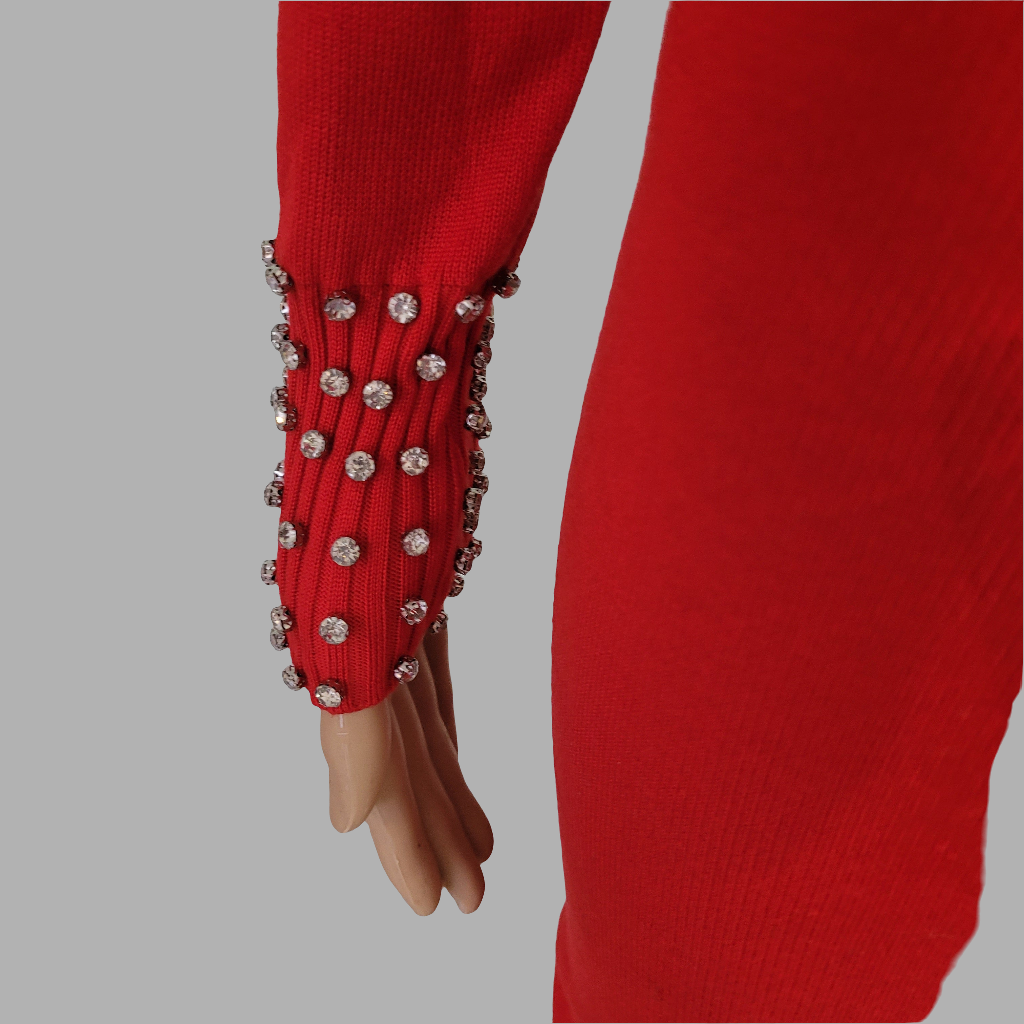 Diamanté Jumper Dress