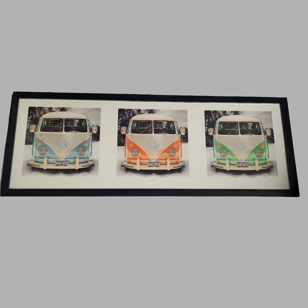VW Camper Print in Frame