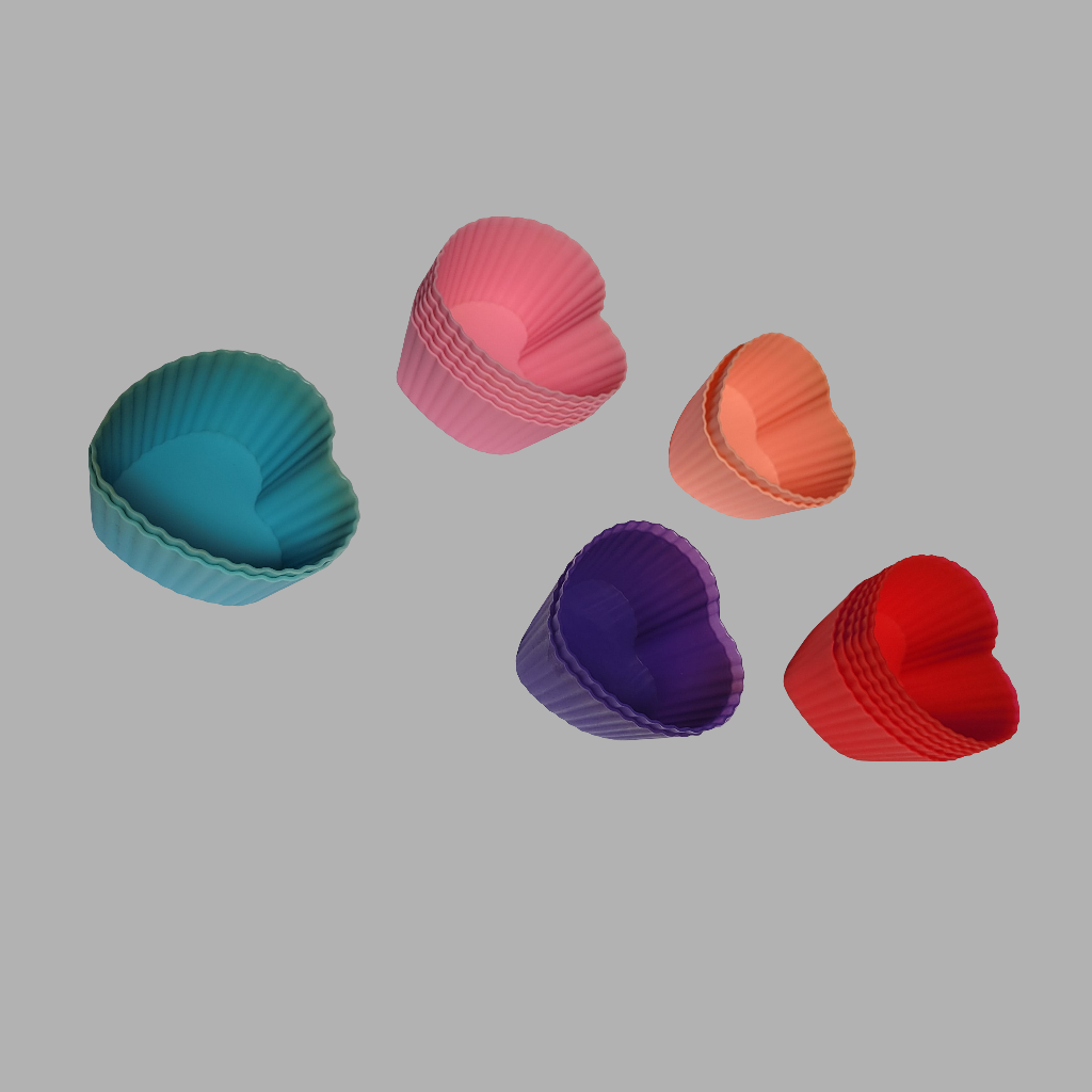 Heart Shape Silicone Cupcake Cases