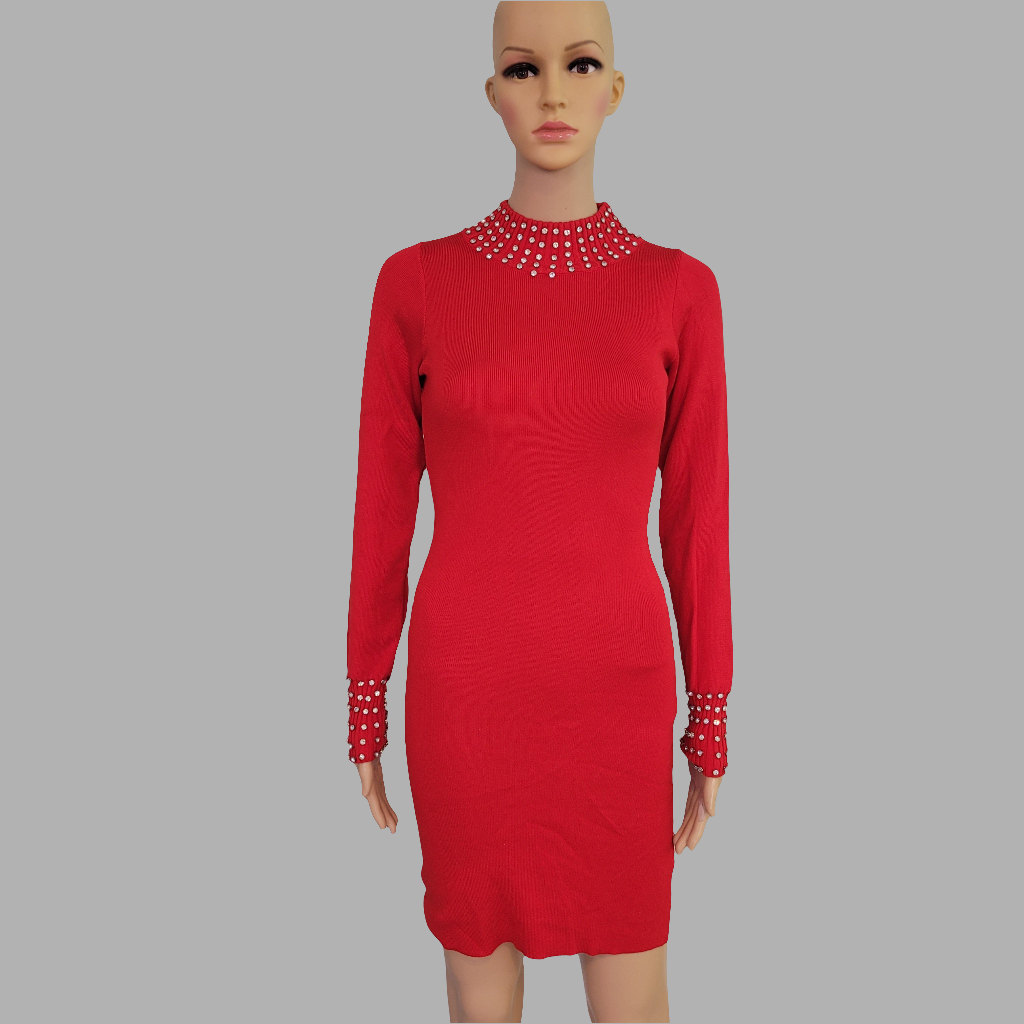 Diamanté Jumper Dress