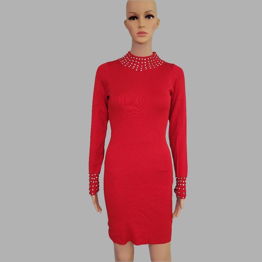 Diamanté Jumper Dress