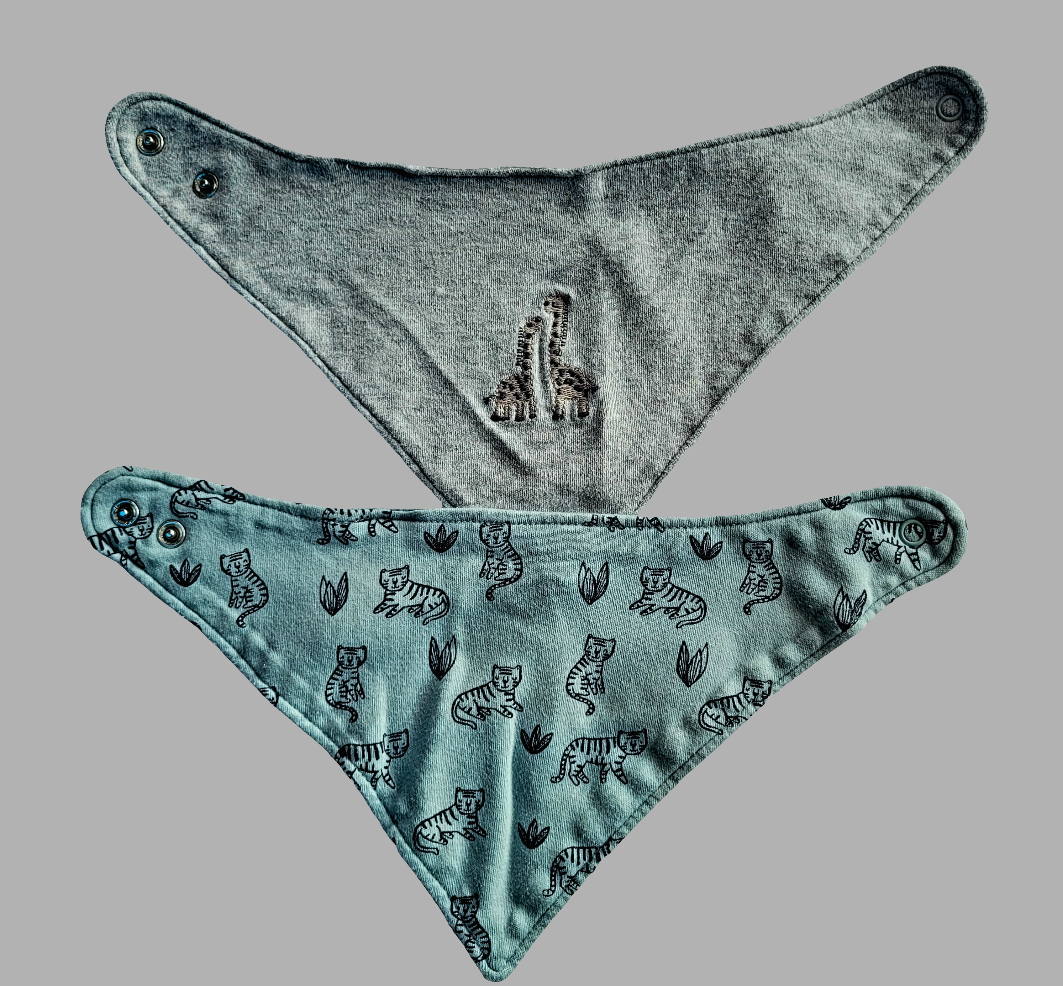 F&F- Pack of 2 Bandana Bibs