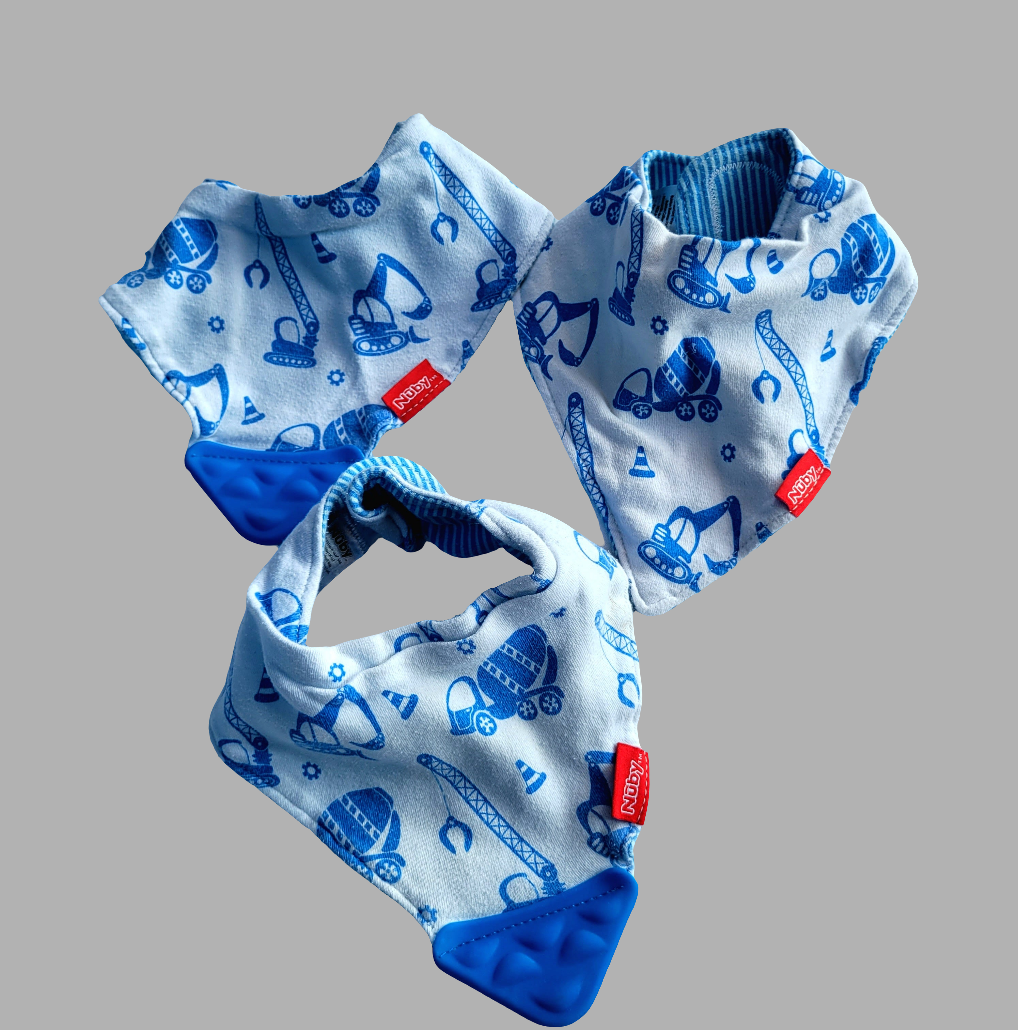 Nuby- Pack of 3 Bandana Bibs