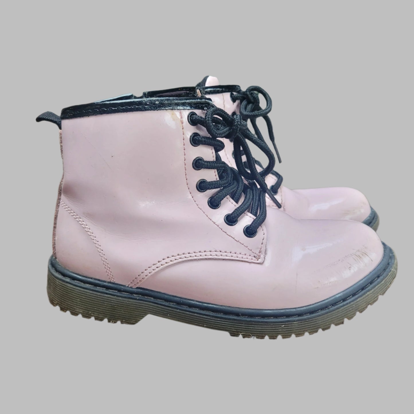 Kids Patent Boots