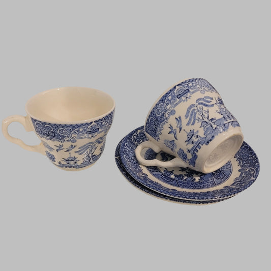 Set of 2 Willow Blue Cup & Saucer