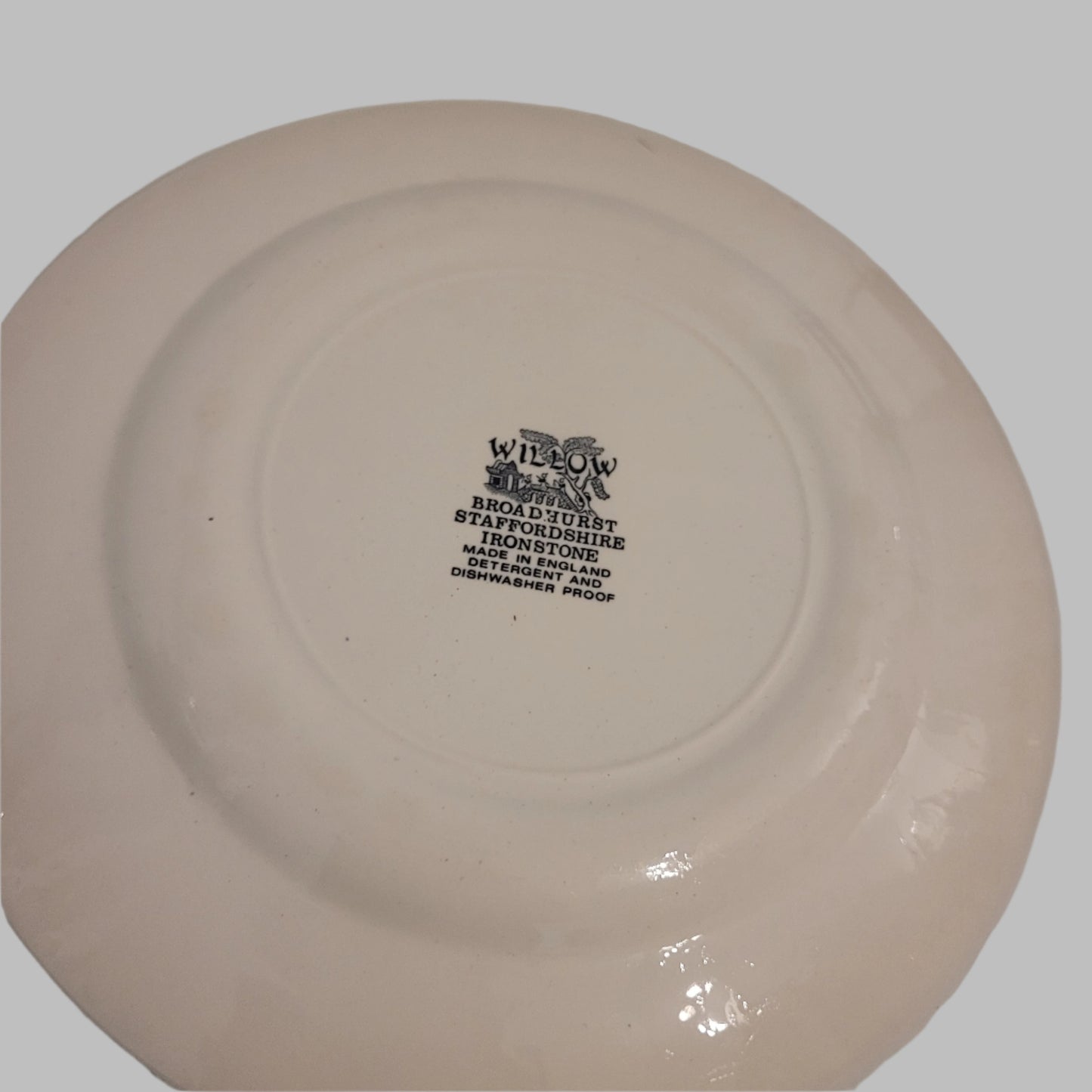 Broadhurst Staffordshires Ironstone Willow Blue Plate