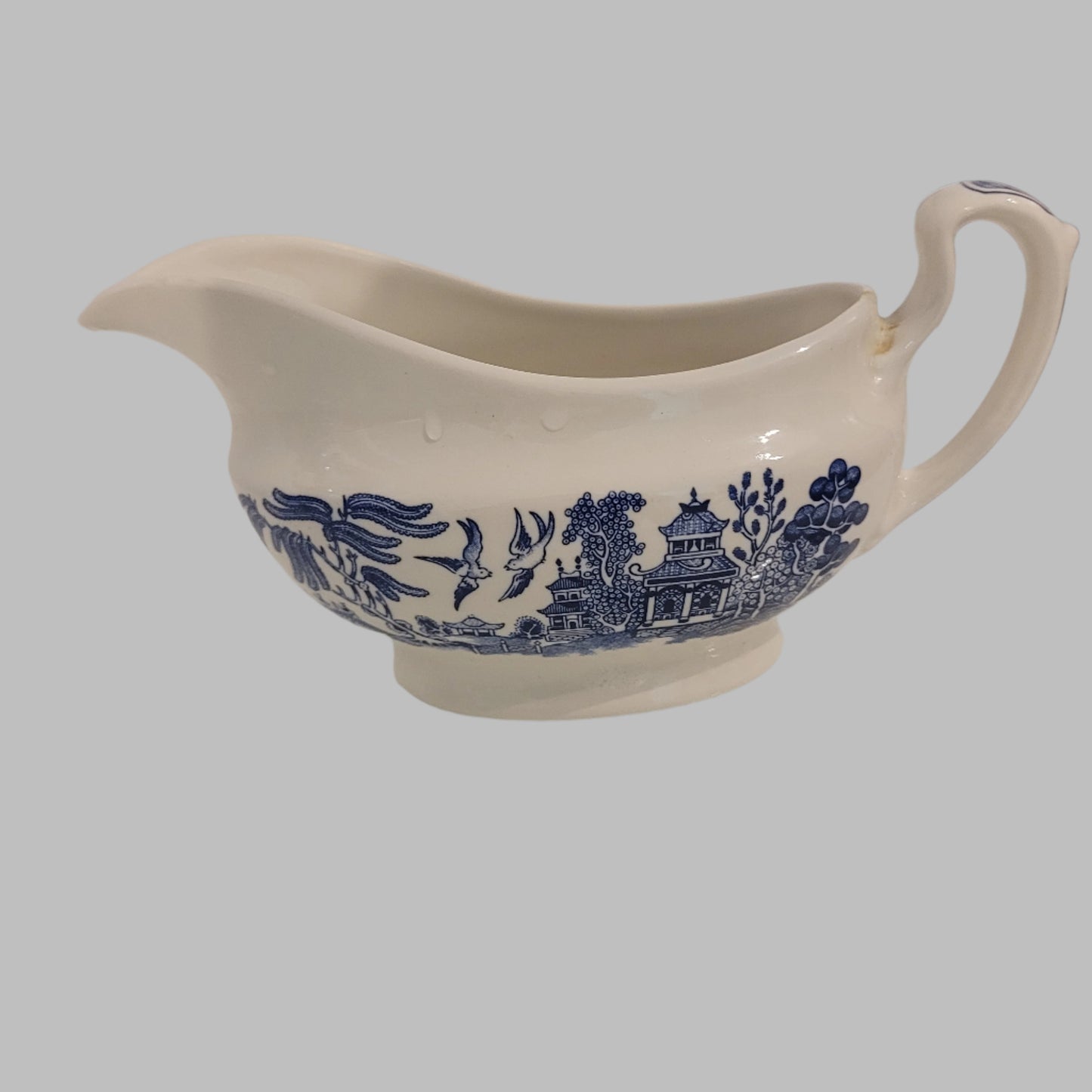 Churchill Willow Blue Gravy Boat