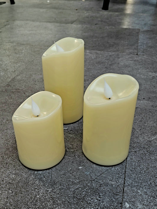 Assorted LED Pillar Candles(HIRE ONLY)