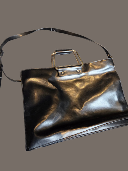 Zara -Trafaluc Faux Leather Black Bag