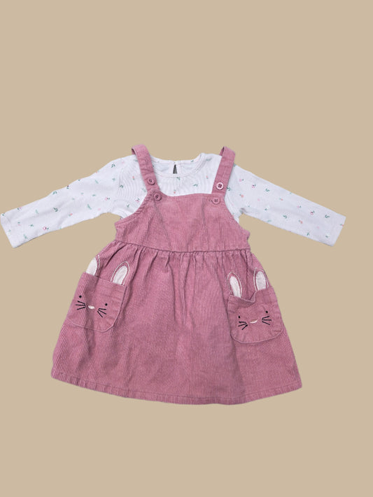 Primark- 2 Piece Pinafore Dress
