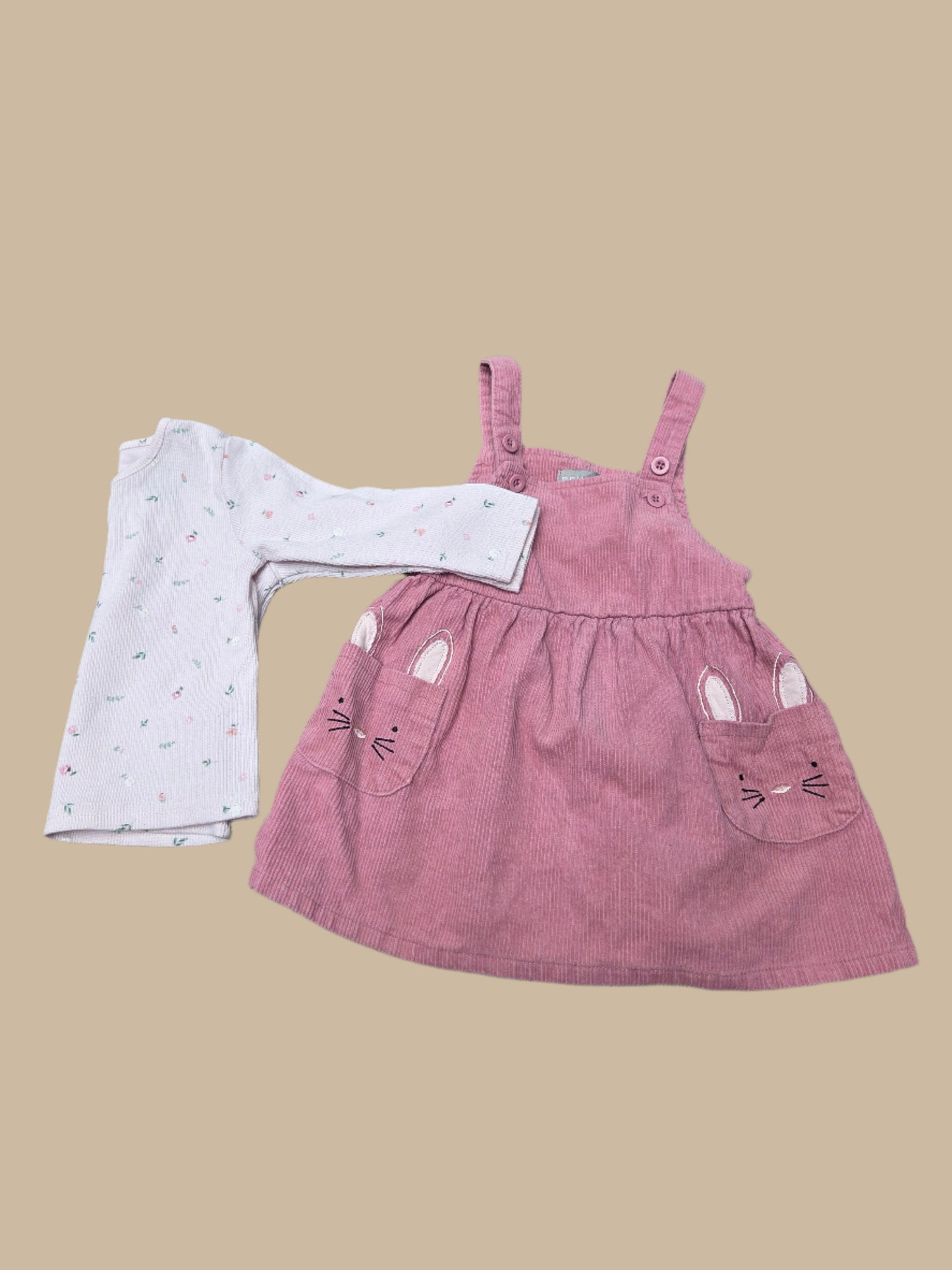 Primark- 2 Piece Pinafore Dress