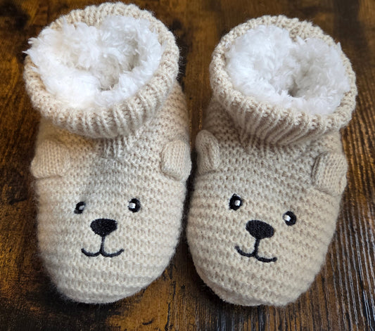 Knitted Bear Slippers