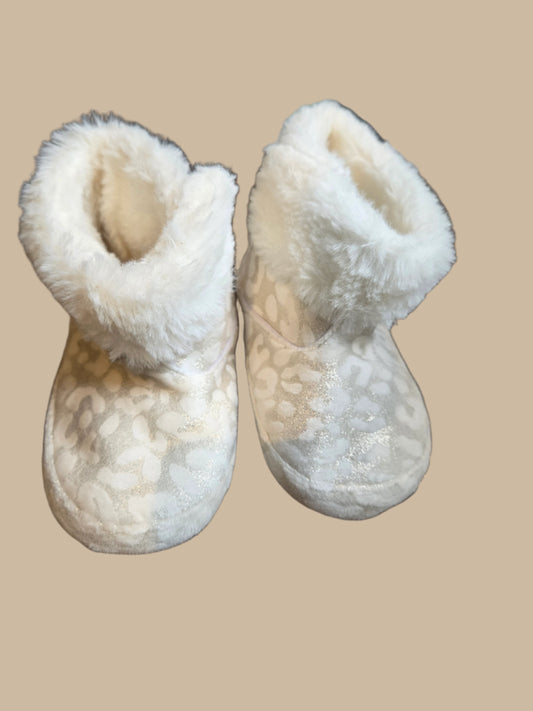 Leopard Print Bootee Slippers