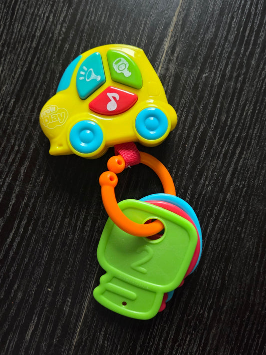 Car Themed Baby Rattle and Teether Toy