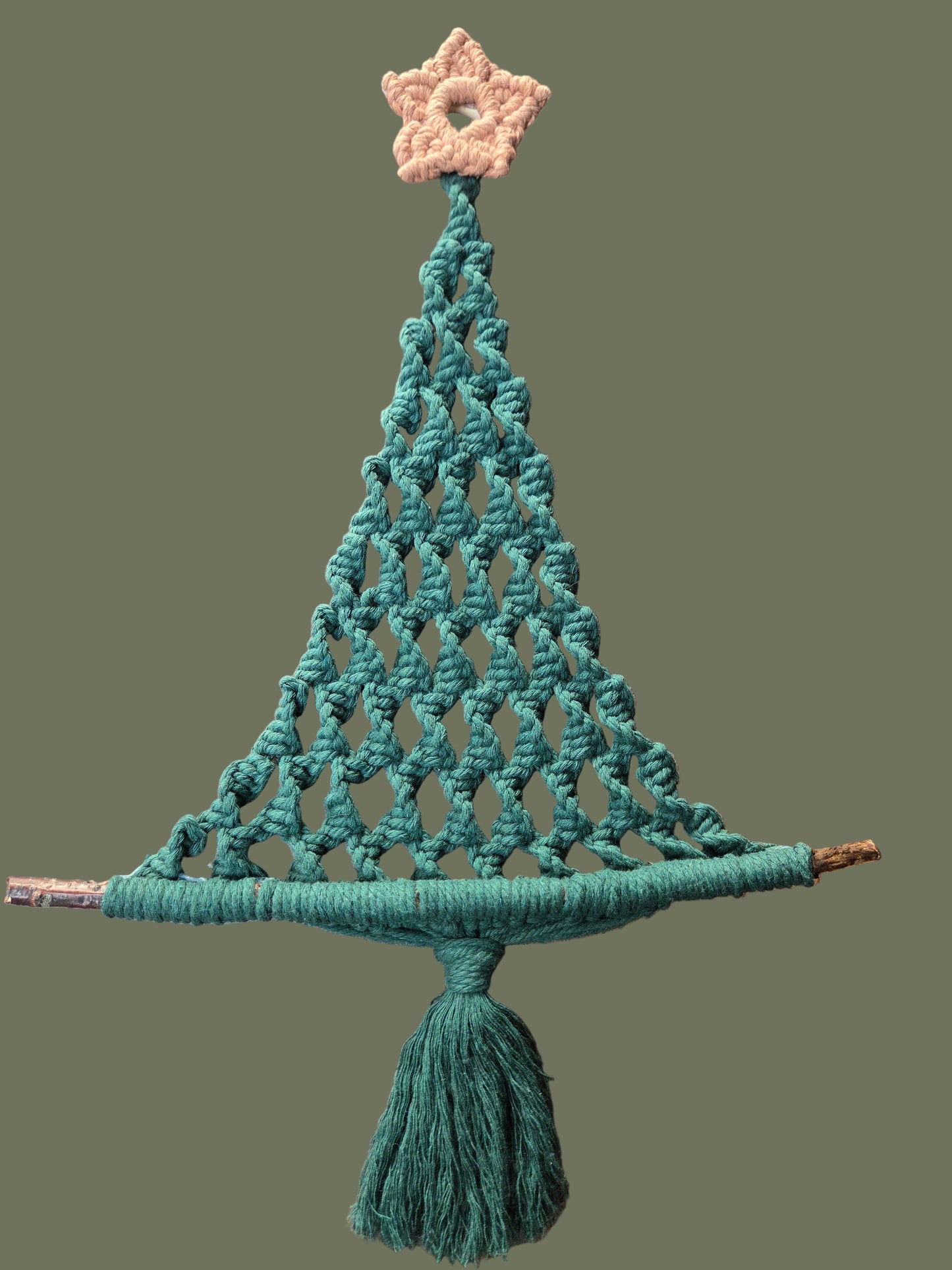 Macrame Christmas Tree wall hanging