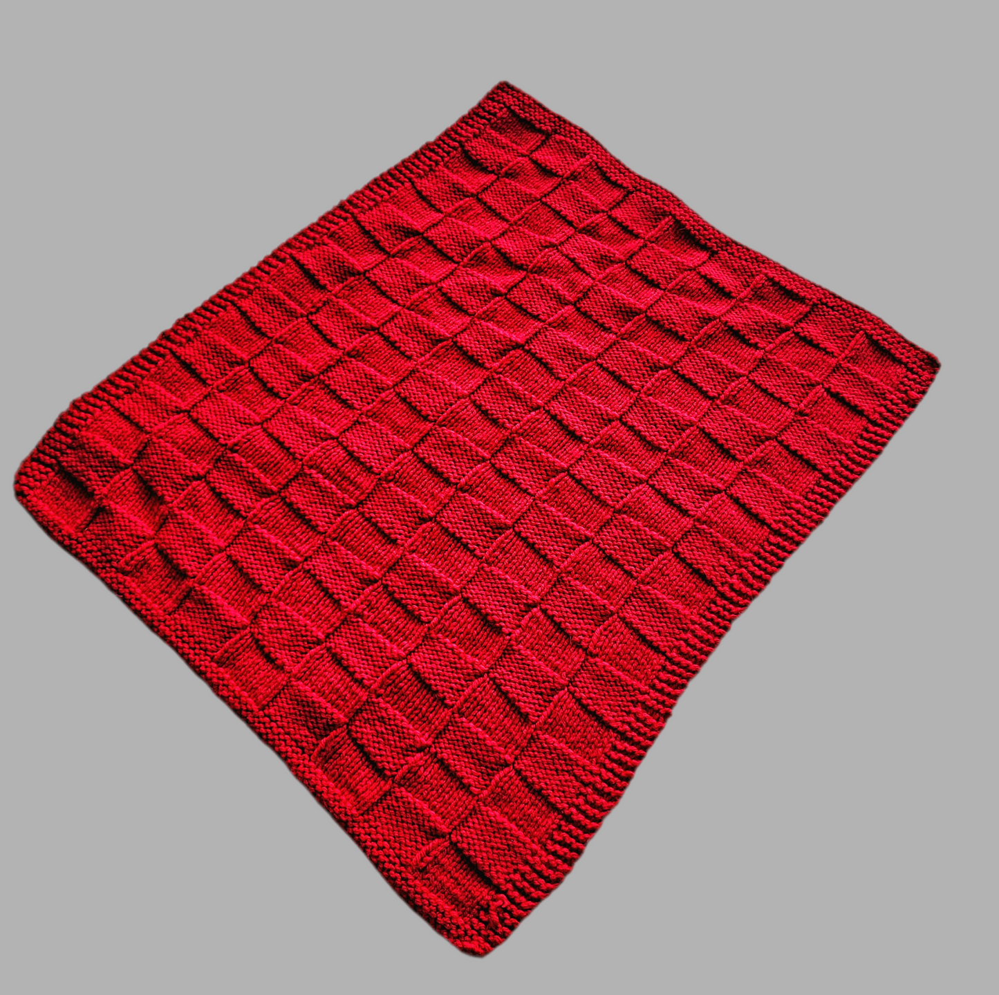 Hand knitted- Bundle of 3 Preemie blankets