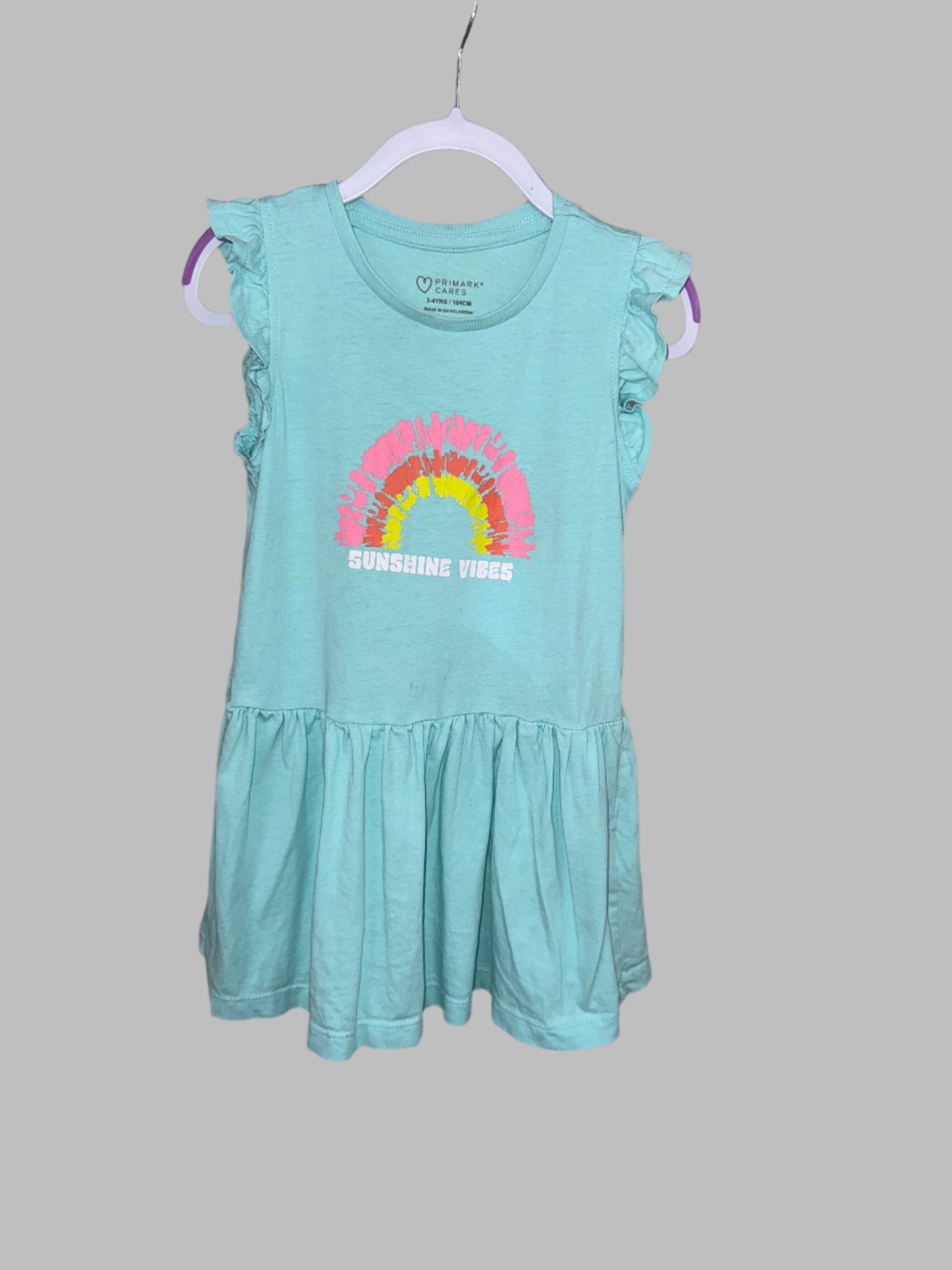 Girls blue sunshine vibes dress