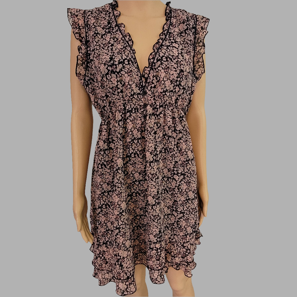 Apricot- Floral Summer Dress