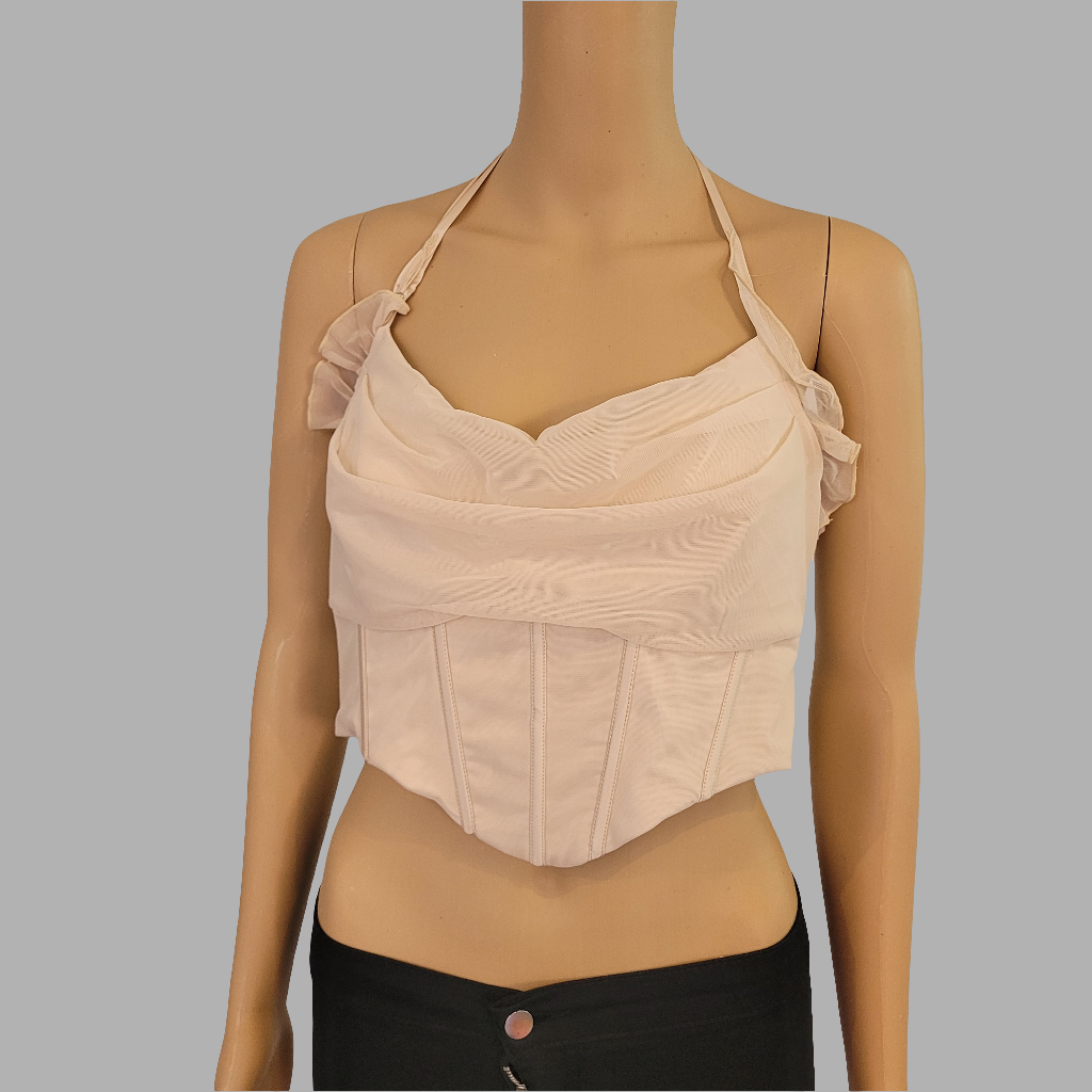 Oh Polly- Halterneck Crop Top