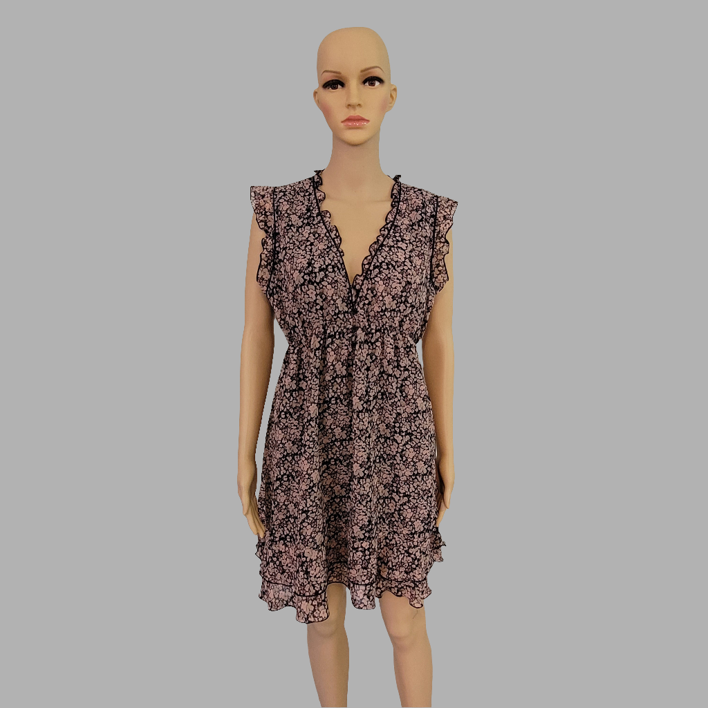 Apricot- Floral Summer Dress